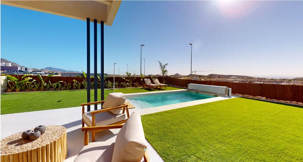 private pool with landscape Murcia Balance Las Vistas