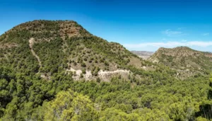 Natural park near Murcia with mountain views and hiking trails