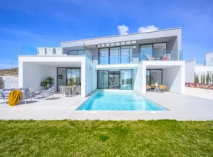 Vrijstaand chalet met uitzicht op de golfbaan in Murcia