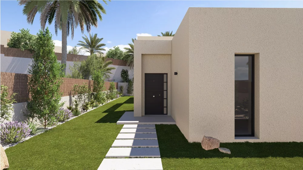 entrance of villa retama alameda altaona murcia