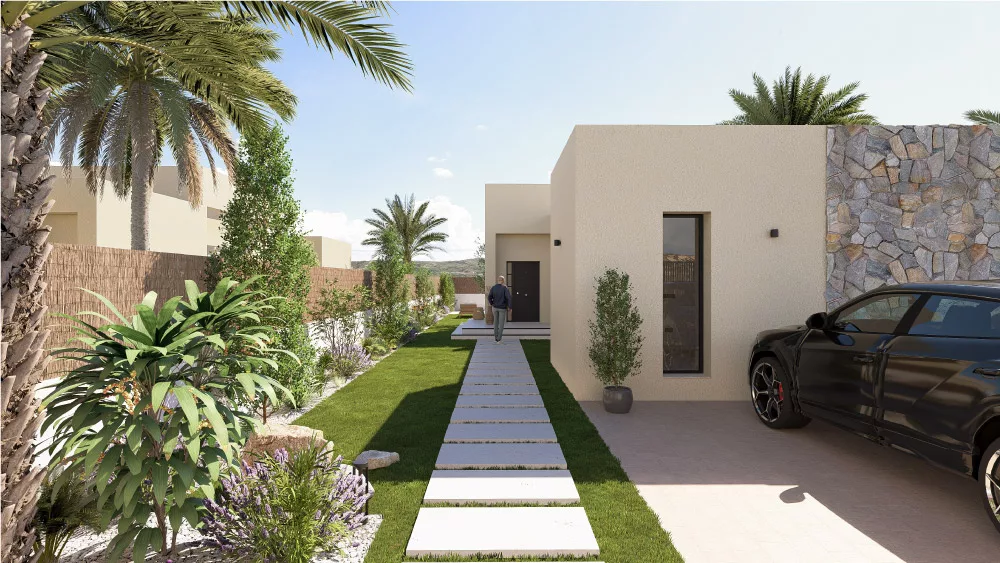 main entrance retama house altaona resort ample spaces